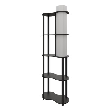 Stående lampa med hyllor NOTO 1xE27/40W/230V svart