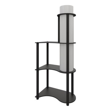Stående lampa med hyllor NOTO 1xE27/40W/230V svart