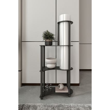Stående lampa med hyllor NOTO 1xE27/40W/230V svart