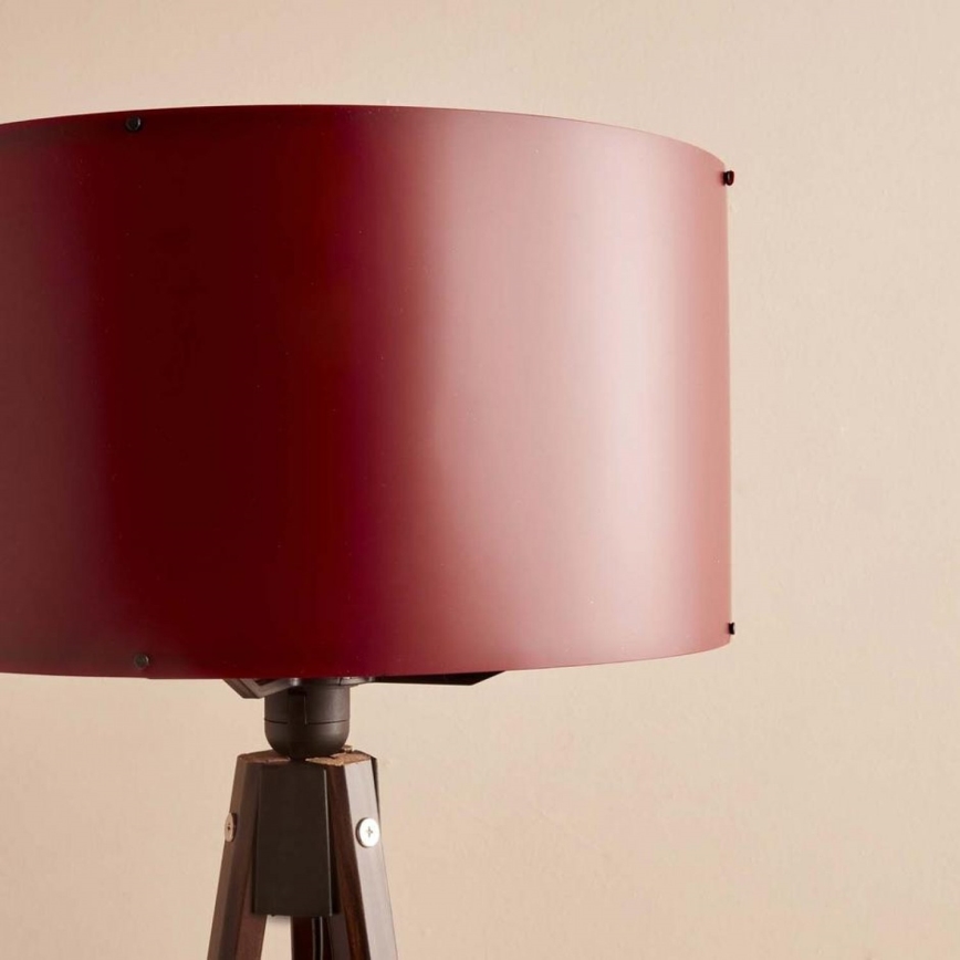 Stålampe AYD 1xE27/40W/230V brun/röd