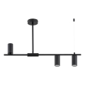 Stångmonterad taklampa URANOS 3xGU10/10W/230V svart