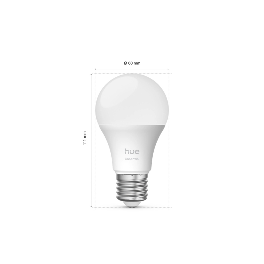 Startpaket Philips Hue White And Color Ambiance Essential 2xE27/8W/230V 2200-6500K + anslutningsenhet