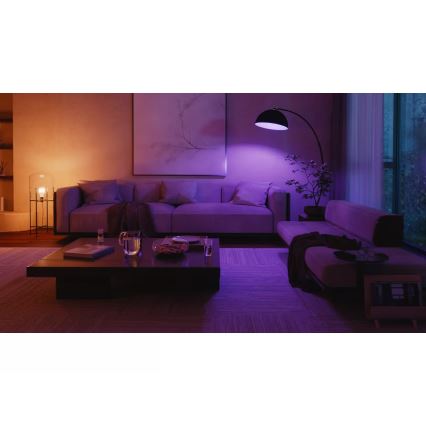 Startpaket Philips Hue WHITE AND COLOR AMBIANCE 2xE27/8,1W 1000-20000K  + anslutningsenhet