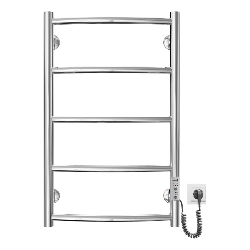 Stegformad handdukstork CLASSIC 60W/230V 66x43 cm rostfri/skinande krom rätt