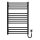 Stegformad handdukstork HF DERBY 170W/230V 77x53 cm svart