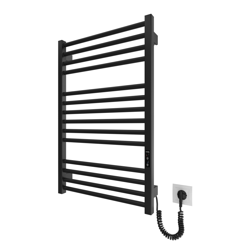 Stegformad handdukstork HF DERBY 170W/230V 77x53 cm svart