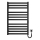 Stegformad handdukstork HF OXFORD 170W/230V 77x53 cm svart