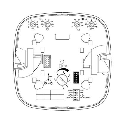 Steinel 000356 - Närvarodetektor IR Quattro 8m COM2 vit