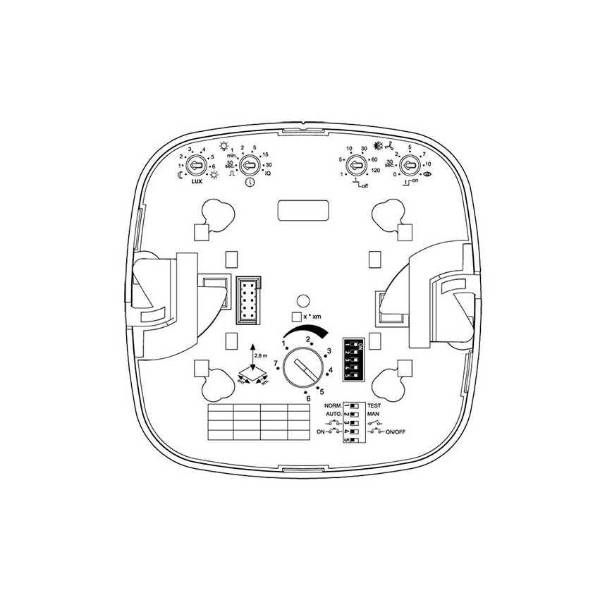 Steinel 000356 - Närvarodetektor IR Quattro 8m COM2 vit
