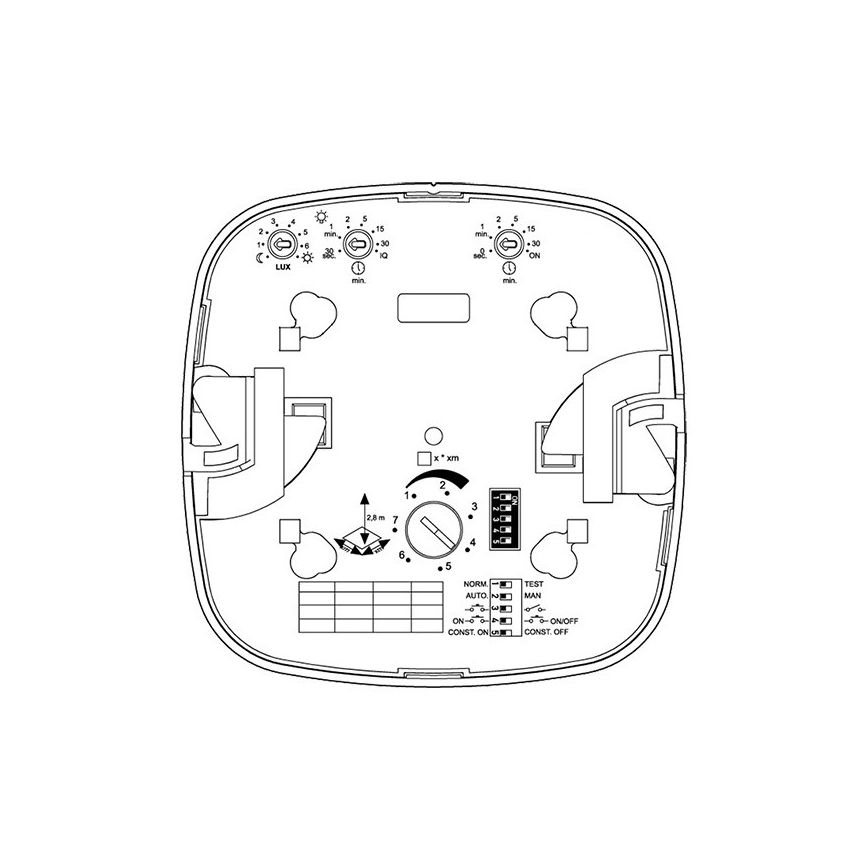 Steinel 002749 - Närvarodetektor IR Quattro 8m DALI-2 APC vit