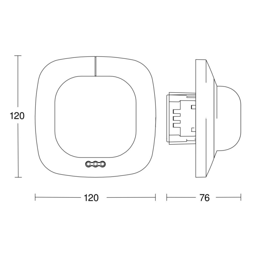Steinel 002749 - Närvarodetektor IR Quattro 8m DALI-2 APC vit