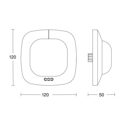 Steinel 002756 - IR Quattro HD närvarosensor 24m DALI-2 APC vit