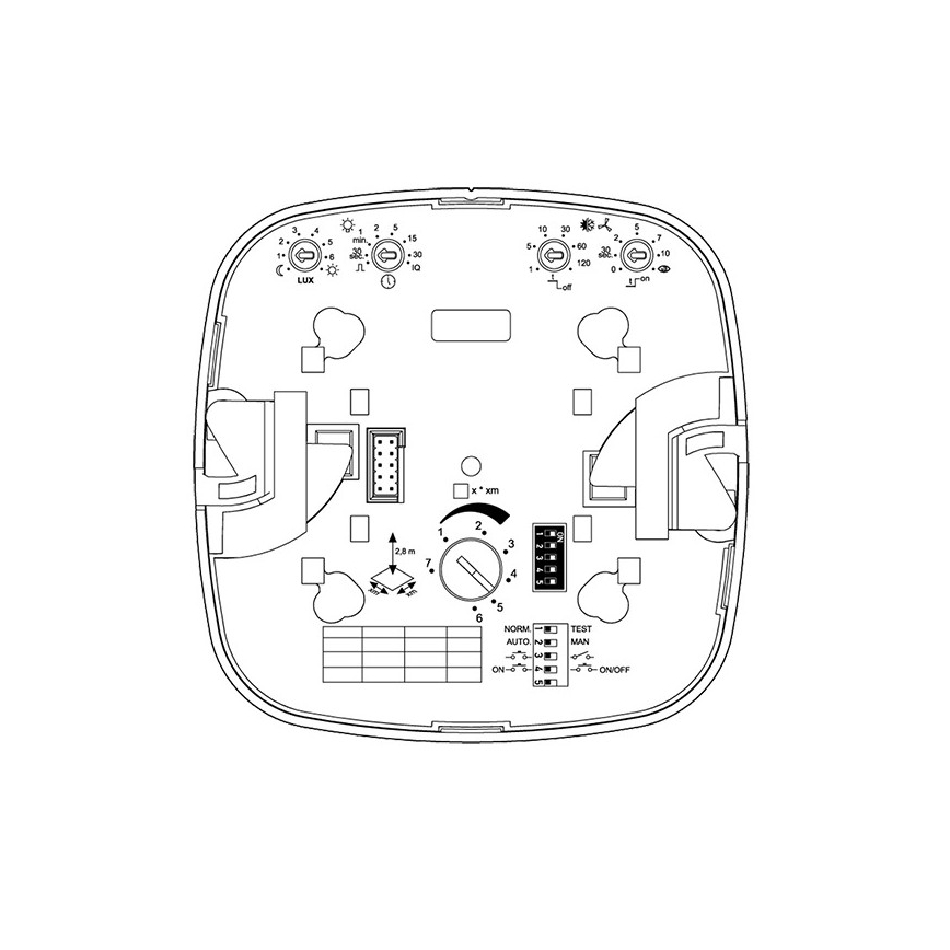 Steinel 002770 - IR-närvarodetektor Quattro HD 24m COM2 vit