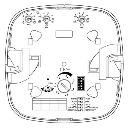 Steinel 002817 - Närvarodetektor HF 360 DALI-2 APC vit
