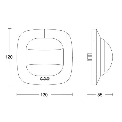 Steinel 003005 - Närvarodetektor Dual HF DALI-2 APC vit