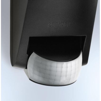 STEINEL 005535 - Utomhus Väggbelysning med sensor L585S 1xE27/60W svart IP44