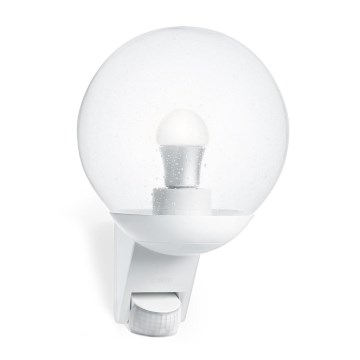 STEINEL 005917 - Utomhus Väggbelysning med sensor L585S 1xE27/60W vit IP44