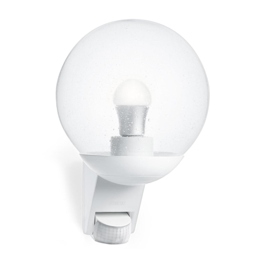STEINEL 005917 - Utomhus Väggbelysning med sensor L585S 1xE27/60W vit IP44