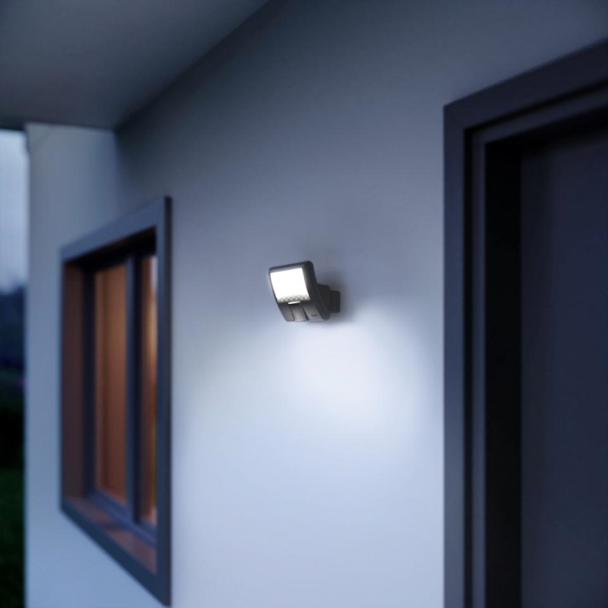 Steinel 012076 - Utomhusbelysning med sensor XLED curved LED/10,5W/230V IP44