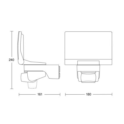 STEINEL 030056 – LED Strålkastare med Rörelsedetektor XLED Hem 2 XL LED/20W/230V IP44