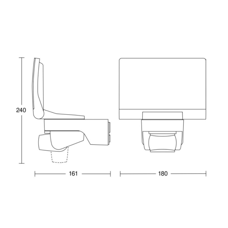 STEINEL 030056 – LED Strålkastare med Rörelsedetektor XLED Hem 2 XL LED/20W/230V IP44
