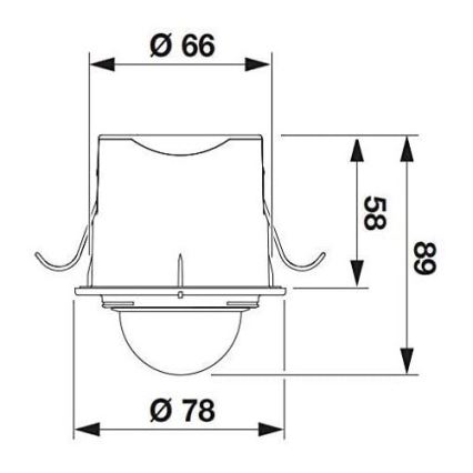 STEINEL 032852 - Utomhus rörelsesensor Infälld IS360-1DE svart IP54