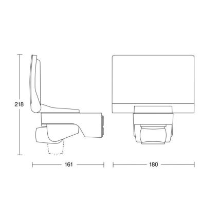 STEINEL 033088 – LED Strålkastare med Rörelsedetektor XLED Hem 2 LED/14W/230V IP44