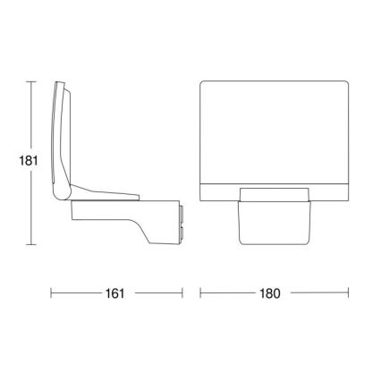 STEINEL 033095 - LED Strålkastare XLED Hem 2 SL LED/13W/230V IP44