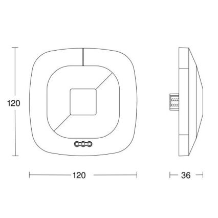 Steinel 033972 – Närvarodetektor HF 360 LiveLink vit
