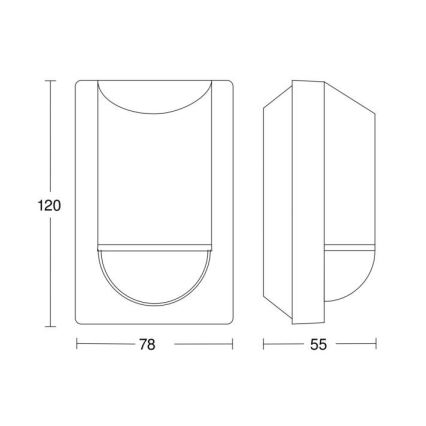 Steinel 034702 –⁠ Utomhus Rörelsedetektor ECO IP54 Svart