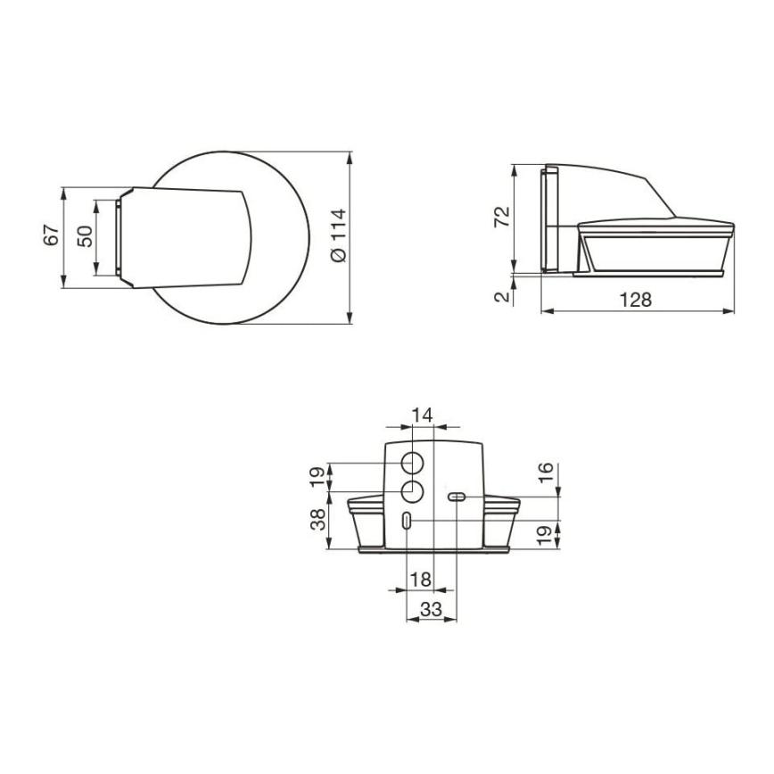 STEINEL 034979 - Utomhuslampa med rörelsesensor SenslQ S svart IP54 + fjärrkontroll