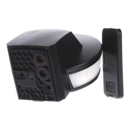 STEINEL 034979 - Utomhuslampa med rörelsesensor SenslQ S svart IP54 + fjärrkontroll