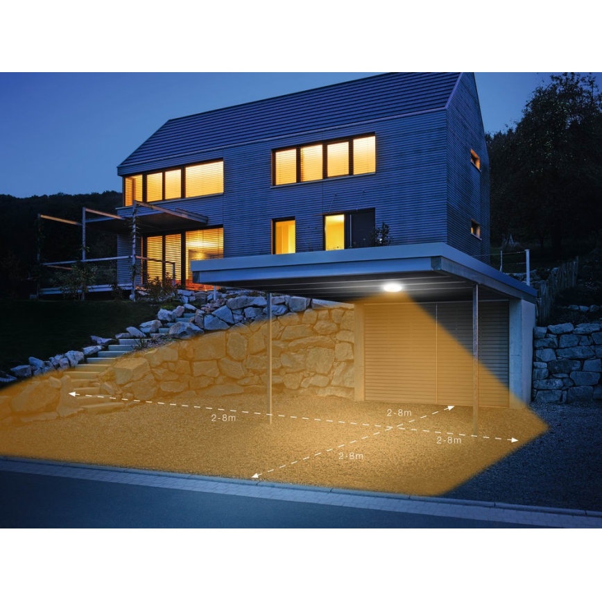 Steinel 035440 - LED Utomhusbelysning med sensor QUATTRO LED/10W/230V IP54