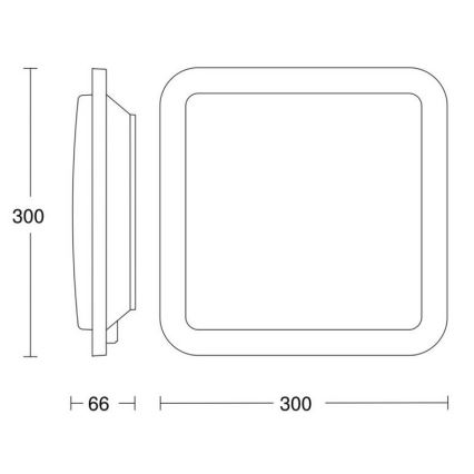 Steinel 052539 - LED Takbelysning med sensor LED/9,5W/230V