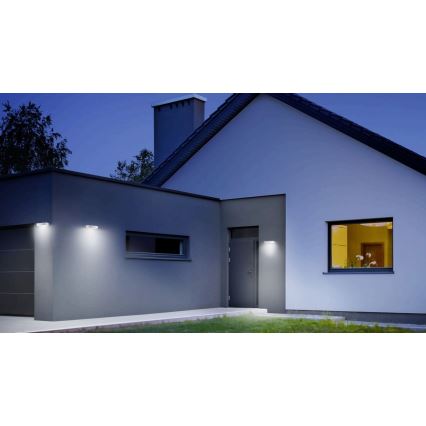 Steinel 052652 - LED Solcellsbelysning med sensor XSolar SOL-O LED/1,5W 2x2000mAh IP44 silver