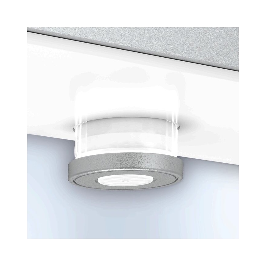 Steinel 052652 - LED Solcellsbelysning med sensor XSolar SOL-O LED/1,5W 2x2000mAh IP44 silver