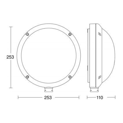 STEINEL 053079 - LED Utomhus vägglampa med sensor L330 LED/9W/230V 3000K IP44