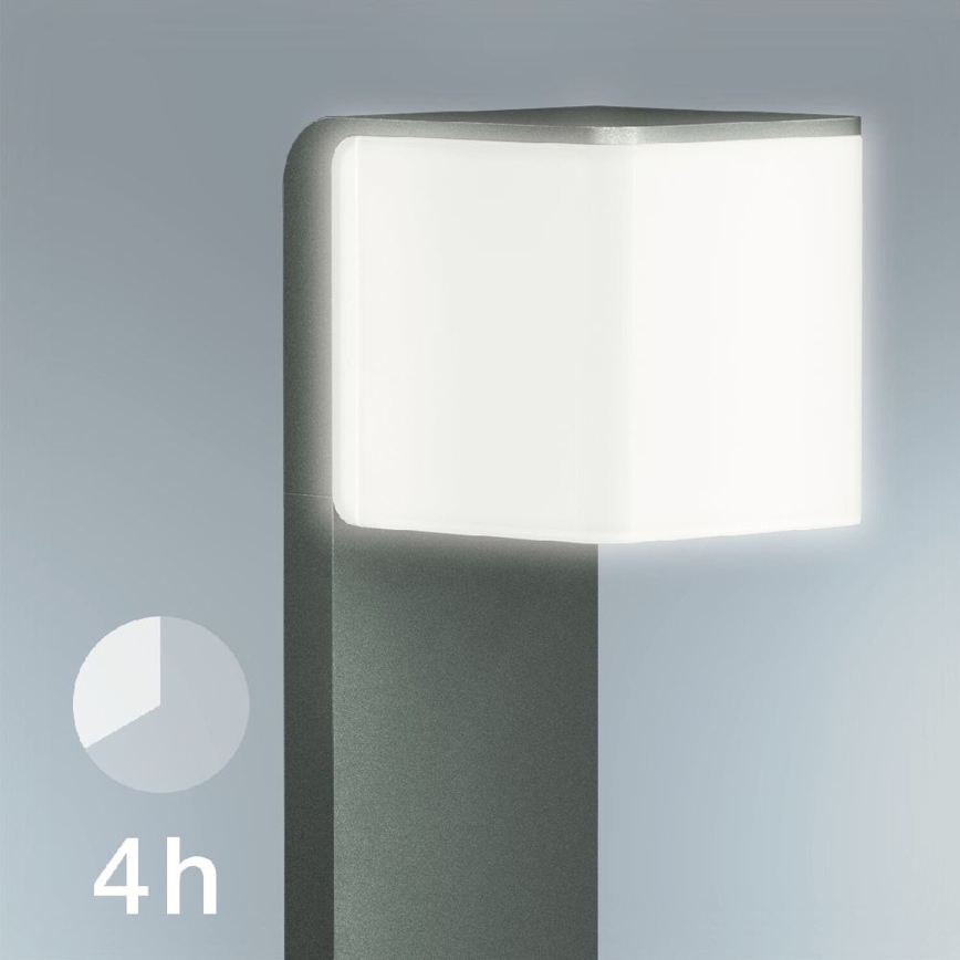 Steinel 055479 - LED ljusreglerad utomhuslampa med sensor CUBO LED/9,5W/230V IP44 antracit