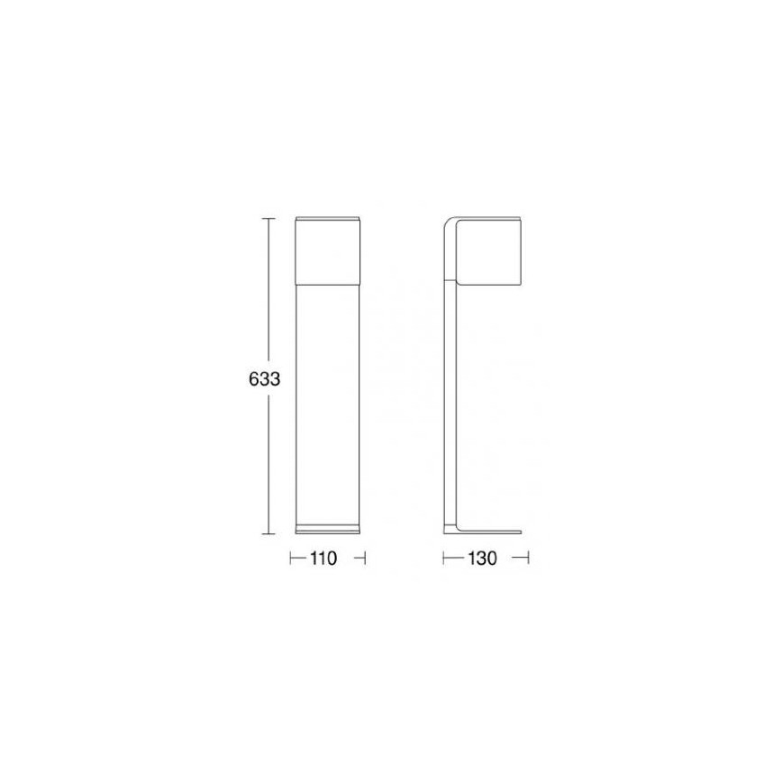 Steinel 055479 - LED ljusreglerad utomhuslampa med sensor CUBO LED/9,5W/230V IP44 antracit