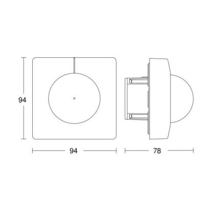 Steinel 055738 - Rörelsesensor IS 3180 DALI-2 APC vit