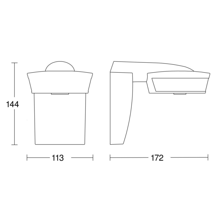 Steinel 056636 - Rörelsesensor SensIQ IP54 antracit + fjärrkontroll
