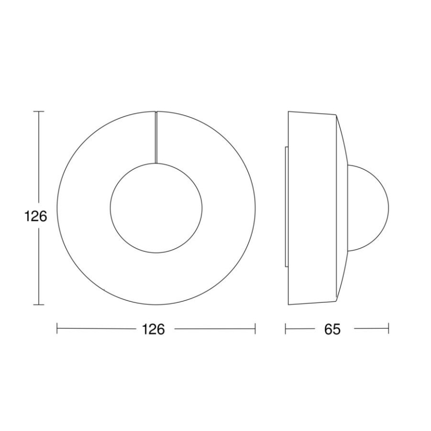 Steinel 057251 - Rörelsesensor IS 3360 DALI-2 IP54 rund vit