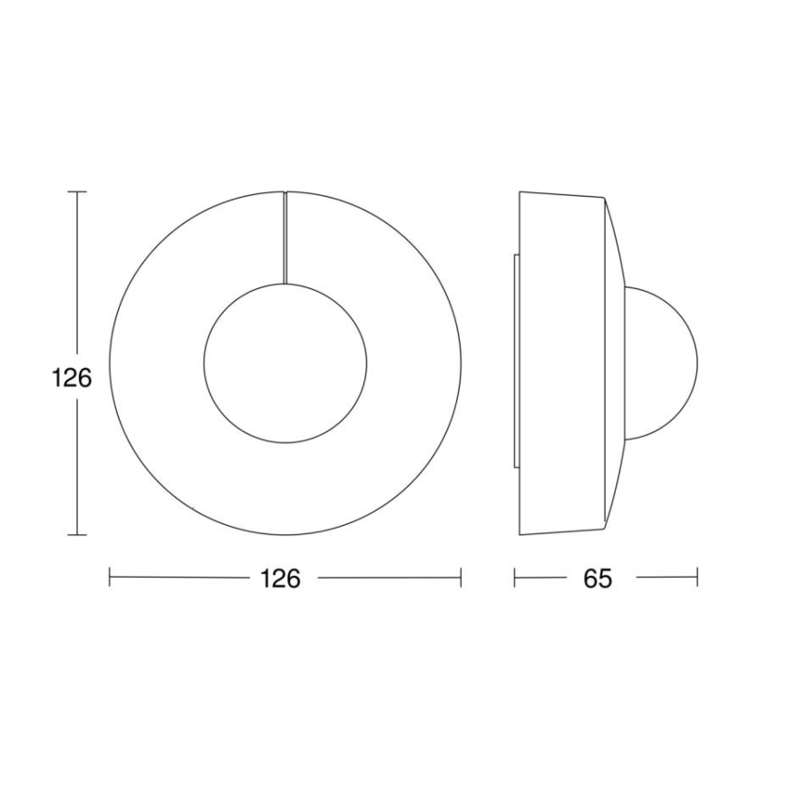 Steinel 057299 - Rörelsesensor IS 345 DALI-2 IPD IP54 rund vit