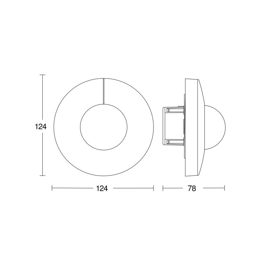 Steinel 057305 - Rörelsesensor IS 345 DALI-2 IPD rund vit