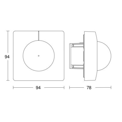 Steinel 057367 - Rörelsesensor IS 3180 DALI-2 IPD vit