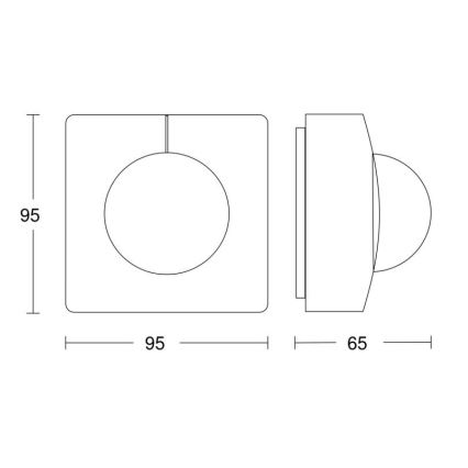 Steinel 057374 – Rörelsesensor IS 3360 MX Highbay DALI-2 IP54 vit