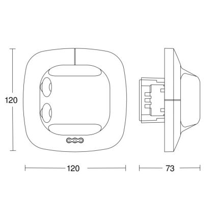 Steinel 057503 - Närvarodetektor Single US DALI-2 vit