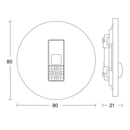 Steinel 057732 - Närvarodetektor IR Micro DALI-2 vit