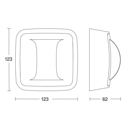 Steinel 057978 - Närvarodetektor Hallway COM1 IP54 vit