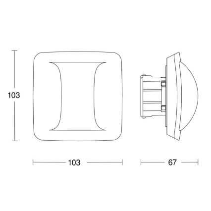 Steinel 058005 - Närvarodetektor Hall COM2 vit